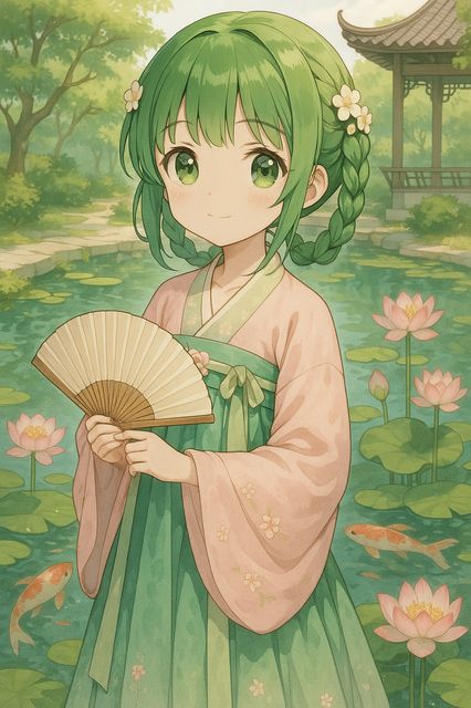 探花动漫-古风少女